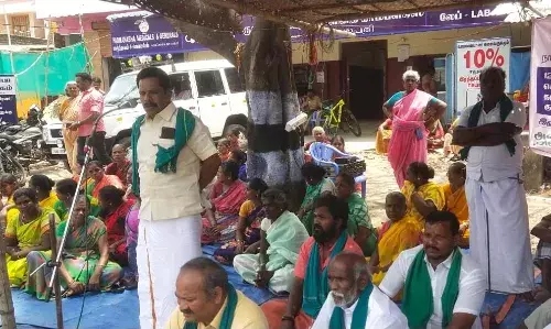 மதுரை குடிநீர் திட்டத்திற்கு எதிர்ப்பு: கூடலுாரில் காலவரையற்ற உண்ணாவிரதம்