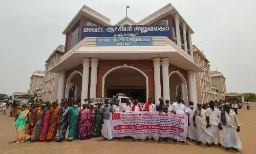 காட்டுப்பன்றியால் விளைநிலங்கள் சேதம்: நடவடிக்கை கோரி விவசாயிகள் மனு காட்டுப்பன்றியால் விளைநிலங்கள் சேதம்: நடவடிக்கை கோரி விவசாயிகள் மனு