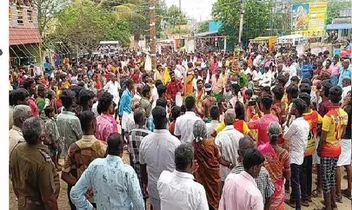 சோளிங்கர் அடுத்த ஆயல் கிராமத்தில் அர்ஜுனன் தபசு