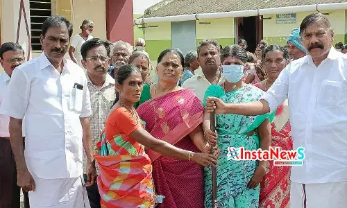 கீழ்வாணியில் மேல்நிலை நீர்தேக்கத் தொட்டி அமைக்கும் பணி துவக்கம்