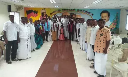 குமாரபாளையத்தில் காங்கிரஸ் கட்சியினர் 15 பேர் திமுகவில் இணைவு