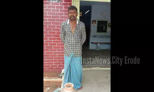 சித்தோடு அருகே சட்டவிரோதமாக சாராயம் வைத்திருந்த நபர் கைது‌
