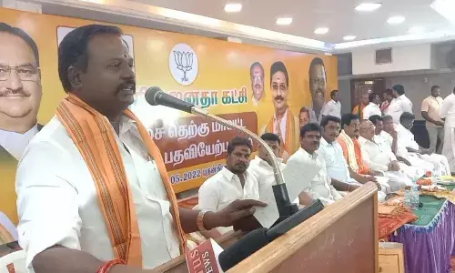 பாஜக தலைவர் அண்ணாமலைக்கு  திமுக அச்சுறுத்தல்: மாநில பொதுச்செயலாளர்  எச்சரிக்கை பாஜக தலைவர் அண்ணாமலைக்கு  திமுக அச்சுறுத்தல்: மாநில பொதுச்செயலாளர்  எச்சரிக்கை