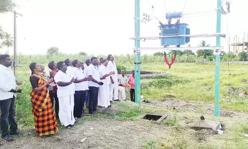 வந்தவாசி அருகே புதிய மின் மாற்றி தொடக்கம்