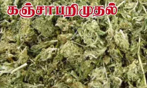 கும்மிடிப்பூண்டியில் 10 கிலோ கஞ்சா பறிமுதல் தொடர்பாக இருவர் கைது