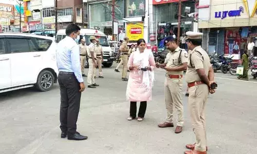 விநாயகர் சிலைகள் ஊர்வலம் நடைபெறும் பகுதிகளில் டி.ஐ.ஜி. ஆய்வு விநாயகர் சிலைகள் ஊர்வலம் நடைபெறும் பகுதிகளில் டி.ஐ.ஜி. ஆய்வு