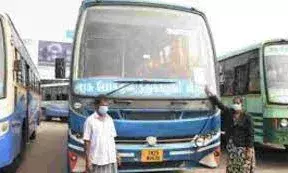 திருவண்ணாமலையில் இழப்பீட்டு தொகை  வழங்கப்படாததால் அரசு பஸ் ஜப்தி திருவண்ணாமலையில் இழப்பீட்டு தொகை  வழங்கப்படாததால் அரசு பஸ் ஜப்தி
