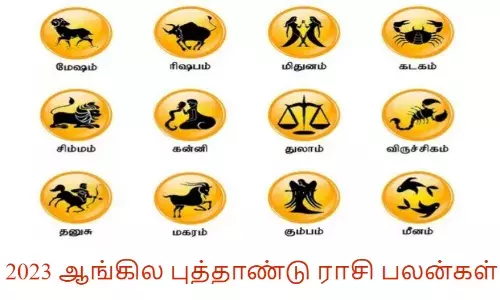 பன்னிரண்டு ராசிகளுக்கான 2023 ஆங்கில புத்தாண்டு ராசி பலன்கள்