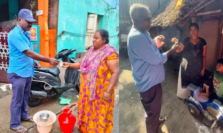 12 லட்சம் குடியிருப்புகளுக்கு குளோரின் மாத்திரைகள் வழங்கும் பணி துவக்கம் 12 லட்சம் குடியிருப்புகளுக்கு குளோரின் மாத்திரைகள் வழங்கும் பணி துவக்கம்