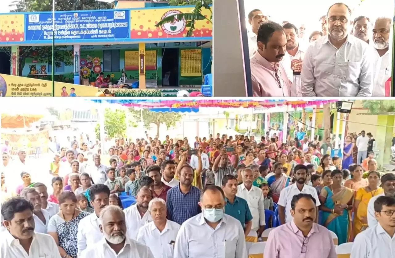 பொன்னேரியில் அரசு தொடக்கப்பள்ளி கட்டிடங்கள் திறப்பு பொன்னேரியில் அரசு தொடக்கப்பள்ளி கட்டிடங்கள் திறப்பு