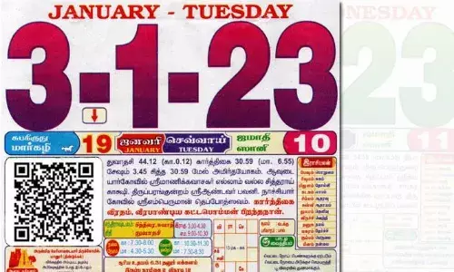 கியூஆர் குறியீட்டுடன் தினசரி காலண்டர்.. சிவகாசியில் அசத்தல்