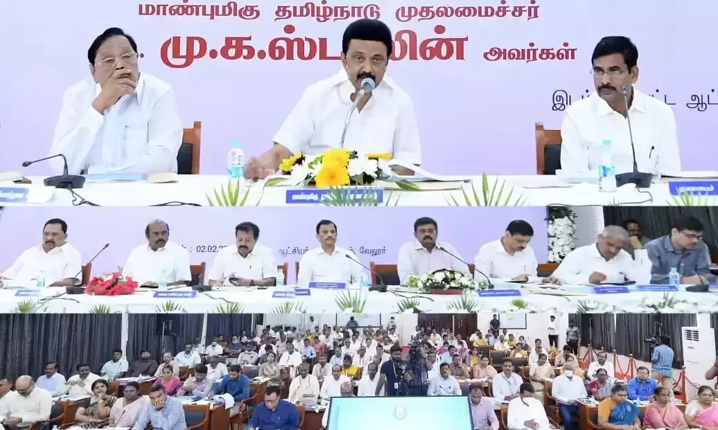 திட்டங்களை நிறைவேற்றுவதில் காலதாமதம் ஏற்படக்கூடாது: முதலமைச்சர் ஸ்டாலின் திட்டங்களை நிறைவேற்றுவதில் காலதாமதம் ஏற்படக்கூடாது: முதலமைச்சர் ஸ்டாலின்