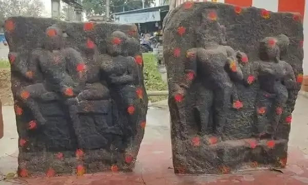 ஆ்ரணி அருகே 15-ம் நூற்றாண்டு நாயக்கர் கால கற்சிலைகள் கண்டுபிடிப்பு ஆ்ரணி அருகே 15-ம் நூற்றாண்டு நாயக்கர் கால கற்சிலைகள் கண்டுபிடிப்பு