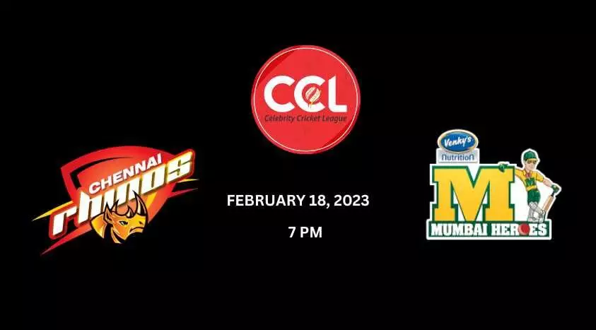 Celebrity Cricket League 2023 : சென்னை ரைனோஸ் Vs மும்பை ஹீரோஸ் Celebrity Cricket League 2023 : சென்னை ரைனோஸ் Vs மும்பை ஹீரோஸ்