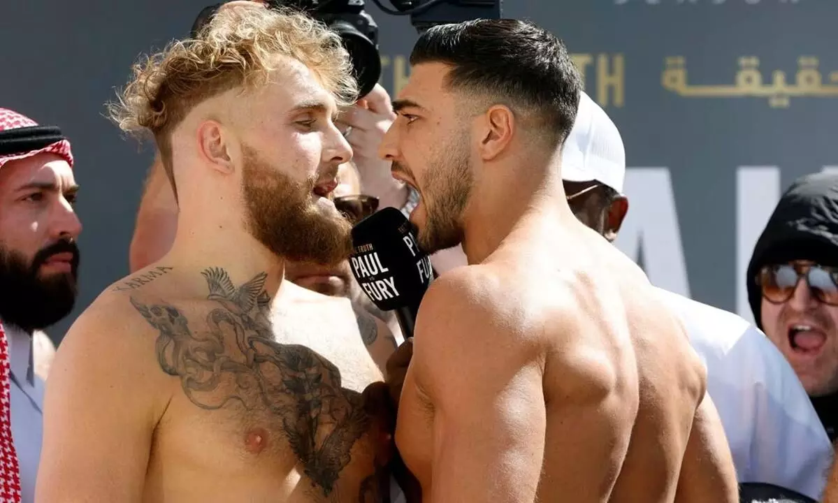 Jake Paul vs Tommy Fury-உலகமே எதிர்பார்க்கும் குத்துச்சண்டை : டாமி ப்யூரி-ஜேக் பால் இன்று நேருக்கு நேர் மோதல்..! Jake Paul vs Tommy Fury-உலகமே எதிர்பார்க்கும் குத்துச்சண்டை : டாமி ப்யூரி-ஜேக் பால் இன்று நேருக்கு நேர் மோதல்..!