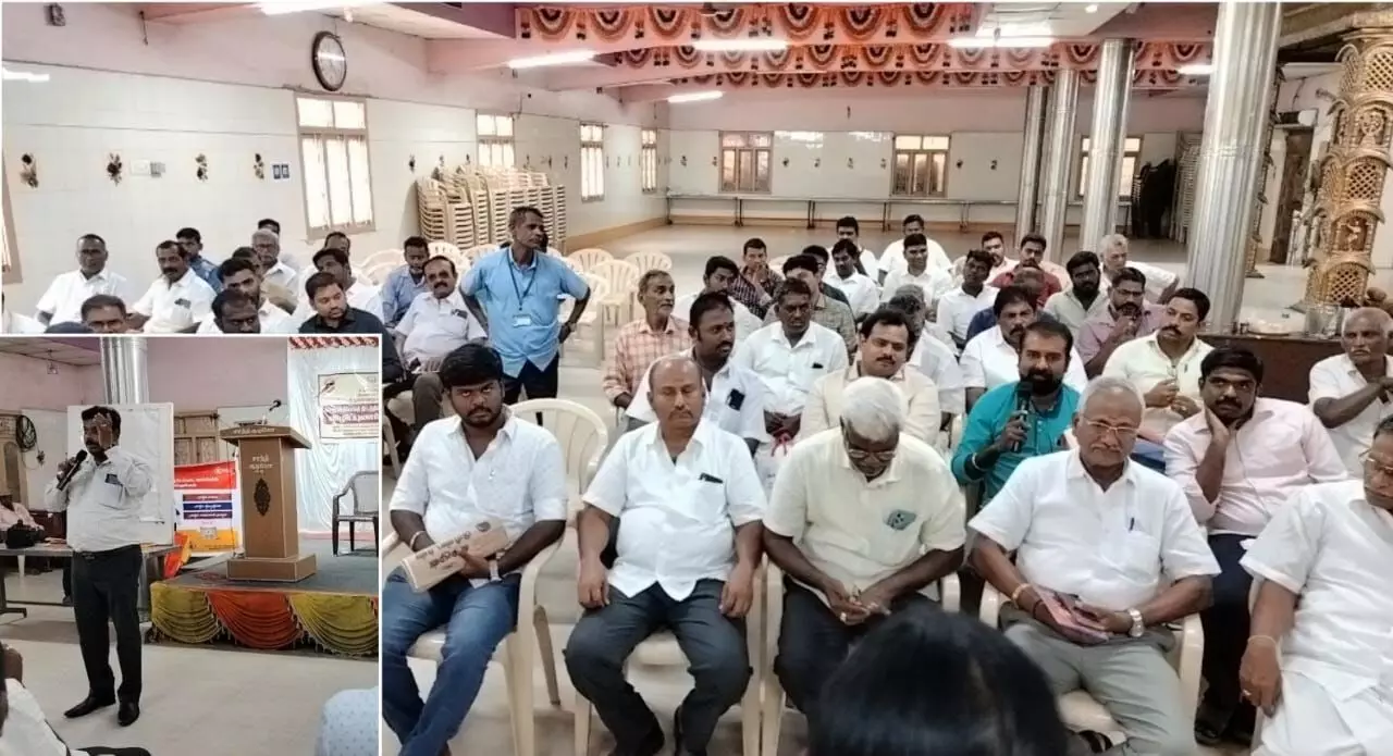 செங்குன்றத்தில் நெல், அரிசி ஆலை உரிமையாளர்களுக்கு விழிப்புணர்வு முகாம் செங்குன்றத்தில் நெல், அரிசி ஆலை உரிமையாளர்களுக்கு விழிப்புணர்வு முகாம்