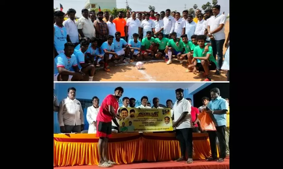 முதல்வர் பிறந்தநாள் விழா: விளாங்காடுபாக்கம் ஊராட்சியில் ஒரு நாள் கால்பந்து போட்டி முதல்வர் பிறந்தநாள் விழா: விளாங்காடுபாக்கம் ஊராட்சியில் ஒரு நாள் கால்பந்து போட்டி