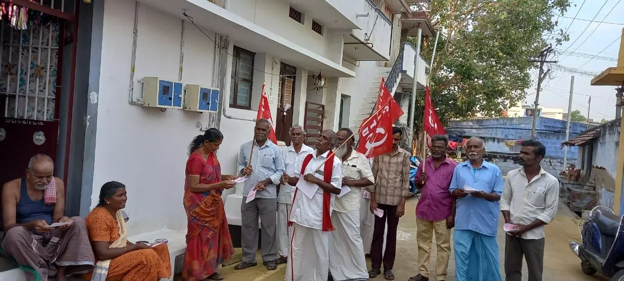 டெல்லி பேரணி- ஆர்ப்பாட்டம்: தொழில் சங்கத்தினர் விழிப்புணர்வு பிரசாரம் டெல்லி பேரணி- ஆர்ப்பாட்டம்: தொழில் சங்கத்தினர் விழிப்புணர்வு பிரசாரம்