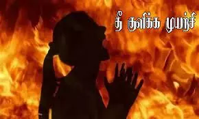 ஆக்கிரமிப்பு நிலம் அபகரிப்பு: சேலம் அருகே பெண் தீக்குளிக்க முயற்சி ஆக்கிரமிப்பு நிலம் அபகரிப்பு: சேலம் அருகே பெண் தீக்குளிக்க முயற்சி