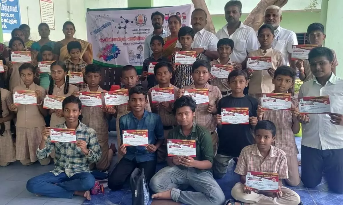 அரசு பள்ளியில் ஆயிரமாயிரம் அறிவியல் திருவிழா அரசு பள்ளியில் ஆயிரமாயிரம் அறிவியல் திருவிழா