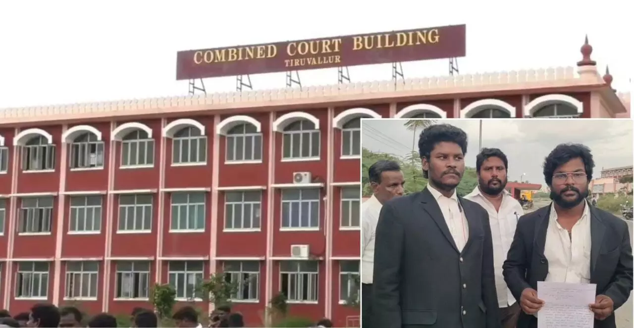 திருவள்ளூர் நீதிமன்ற வளாகத்தில் வழக்கறிஞர் மீது தாக்குதல் திருவள்ளூர் நீதிமன்ற வளாகத்தில் வழக்கறிஞர் மீது தாக்குதல்