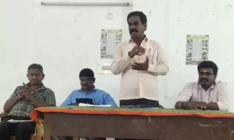 கும்மிடிப்பூண்டியில் பனை விதை வங்கி செயல்பாடுகள் குறித்த ஆலோசனை கூட்டம் கும்மிடிப்பூண்டியில் பனை விதை வங்கி செயல்பாடுகள் குறித்த ஆலோசனை கூட்டம்
