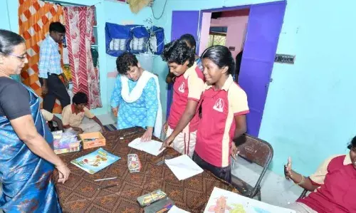 சிவகங்கை அருகே சிறப்பு பள்ளியில் ஆட்சியர் ஆய்வு