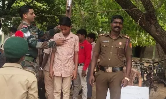 அரசு பள்ளியில் என்.சி.சி. பிரிவிற்கு மாணவர்கள் தேர்வு அரசு பள்ளியில் என்.சி.சி. பிரிவிற்கு மாணவர்கள் தேர்வு