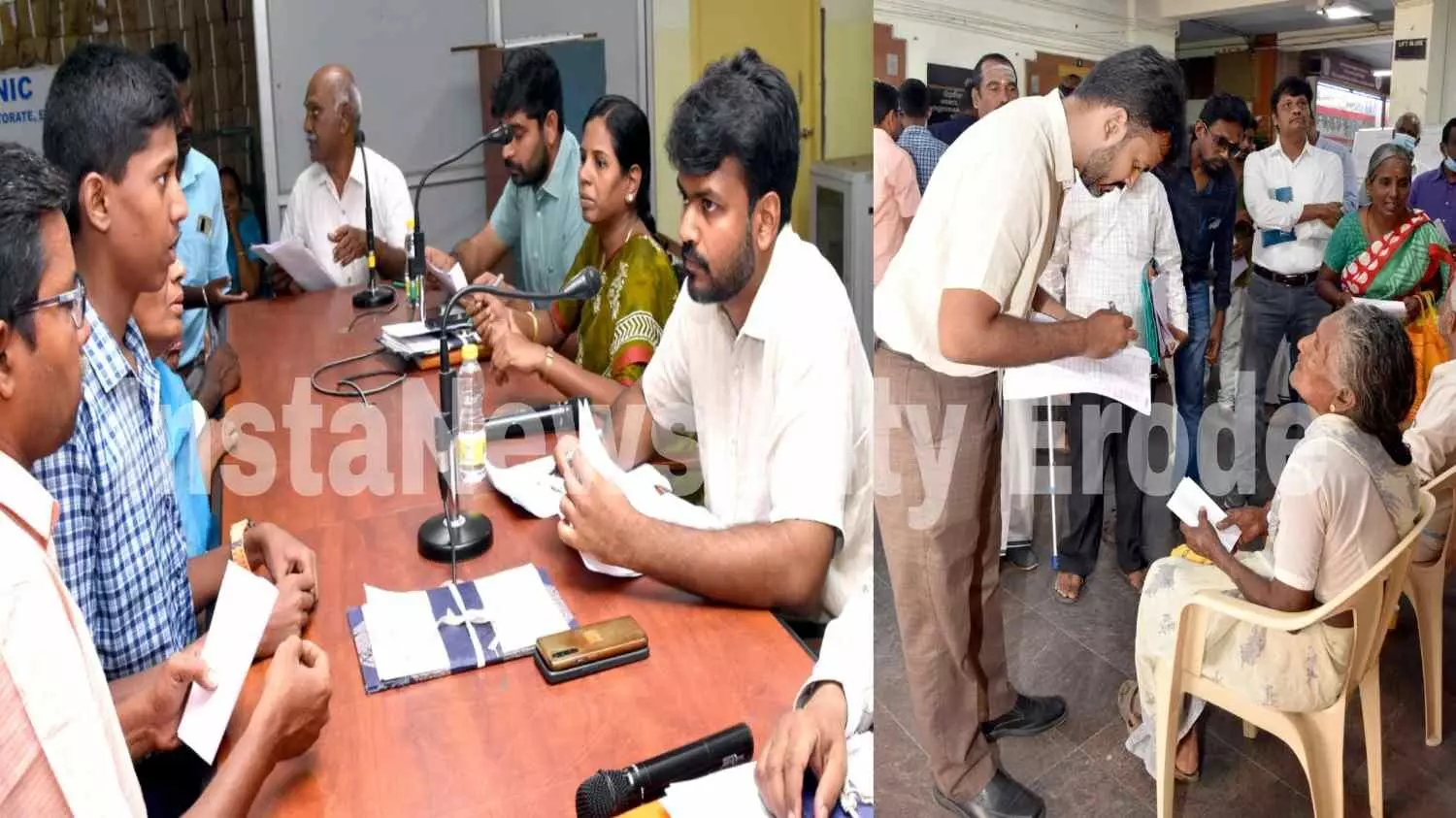 ஈரோடு மாவட்ட மக்கள் குறைதீர்க்கும் நாள் கூட்டத்தில் 274 மனுக்கள் அளிப்பு ஈரோடு மாவட்ட மக்கள் குறைதீர்க்கும் நாள் கூட்டத்தில் 274 மனுக்கள் அளிப்பு