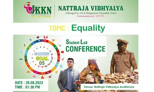 ஜேகேகேஎன் மெட்ரிக் பள்ளியில் மாணவர் தலைமையில் மாநாடு! ஜேகேகேஎன் மெட்ரிக் பள்ளியில் மாணவர் தலைமையில் மாநாடு!
