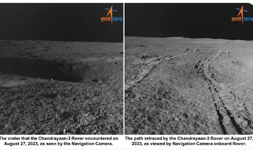 Chandrayaan 3 Update சந்திரனில் பெரிய பள்ளத்தை எதிர்கொண்ட பிரக்யான்: இஸ்ரோ தகவல்