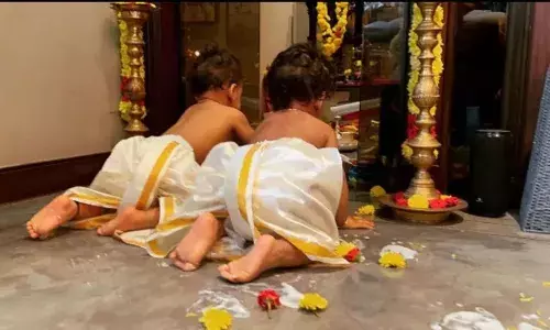 குட்டி கிருஷ்ணர்களாக நயன்தாரா மகன்கள்: வைரலான புகைப்படம்