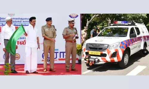 சென்னை காவல்துறையின் “வீரா” மீட்பு வாகனம்: முதல்வர் கொடியசைத்து துவக்கம்
