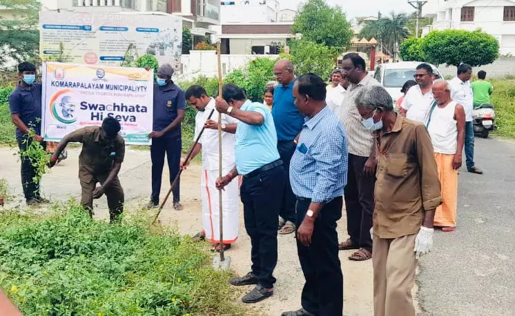 குமாரபாளையத்தில் 66 இடங்களில் தூய்மையே சேவை பணிகள் குமாரபாளையத்தில் 66 இடங்களில் தூய்மையே சேவை பணிகள்