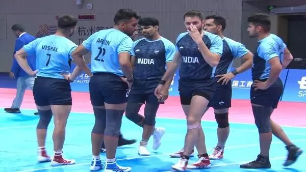 Asian Games Kabaddi 2023 Final திடீரென நின்ற கபடி போட்டி... முடிவில் இந்தியா வெற்றி...! Asian Games Kabaddi 2023 Final திடீரென நின்ற கபடி போட்டி... முடிவில் இந்தியா வெற்றி...!