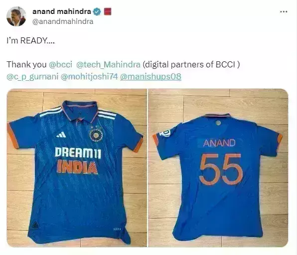 ஆனந்த் மகேந்திராவின் ஜெர்ஸி ரகசியம்..! ஆனந்த் மகேந்திராவின் ஜெர்ஸி ரகசியம்..!