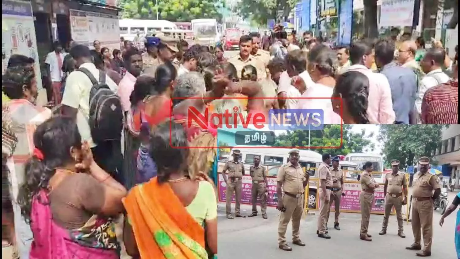 தவறான சிகிச்சையால் குழந்தை இறந்ததாக கூறி ஈரோடு அரசு மருத்துவமனை முற்றுகை தவறான சிகிச்சையால் குழந்தை இறந்ததாக கூறி ஈரோடு அரசு மருத்துவமனை முற்றுகை