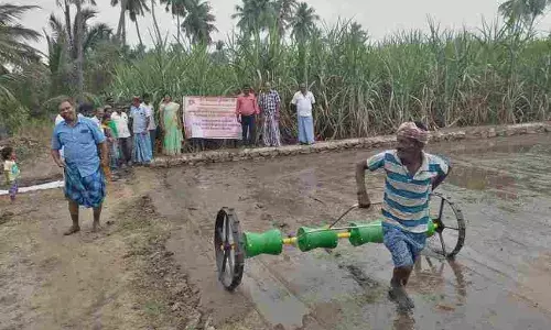 குமாரபாளையத்தில் நேரடி நெல் விதைப்பு செயல்முறை விளக்க முகாம்..!