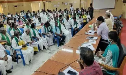 திருவண்ணாமலை மாவட்ட அளவிலான விவசாயிகள் குறைதீா் கூட்டம்