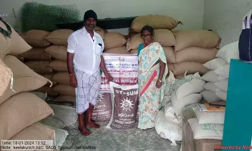 சிதைக்கப்பட்ட மண்ணின் கட்டமைப்பை சீரமைக்கும் ஜிப்சம்..! சிதைக்கப்பட்ட மண்ணின் கட்டமைப்பை சீரமைக்கும் ஜிப்சம்..!