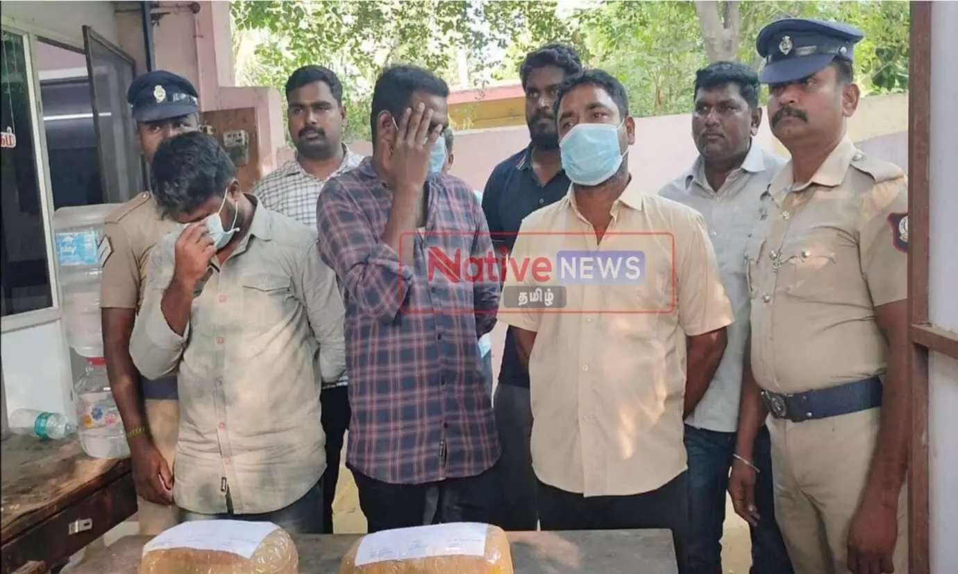 ஈரோட்டில் கஞ்சா கடத்திய 3 பேர் கைது ஈரோட்டில் கஞ்சா கடத்திய 3 பேர் கைது