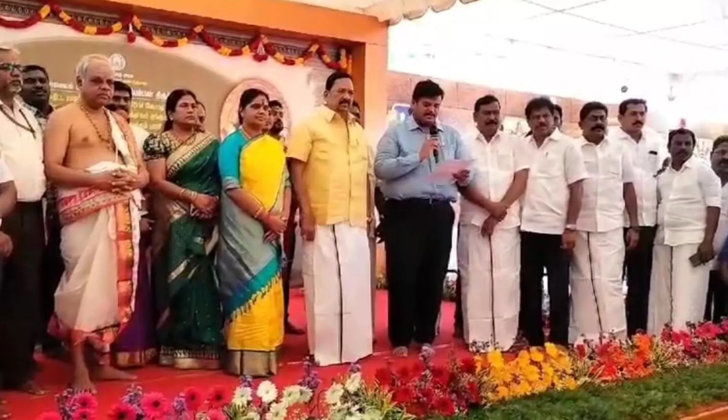 பெரியபாளையம் பவானி அம்மன் ஆலயத்தில் 159 கோடி மதிப்பீட்டில் அடிப்படை வசதி பணிகள்; காணொலியில் துவக்கி வைத்த முதல்வர் ஸ்டாலின் பெரியபாளையம் பவானி அம்மன் ஆலயத்தில் 159 கோடி மதிப்பீட்டில் அடிப்படை வசதி பணிகள்; காணொலியில் துவக்கி வைத்த முதல்வர் ஸ்டாலின்