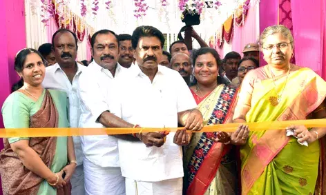 திருச்செங்கோடு நகராட்சி மேம்படுத்தப்பட்ட காய்கறி மார்க்கெட் திறப்பு விழா