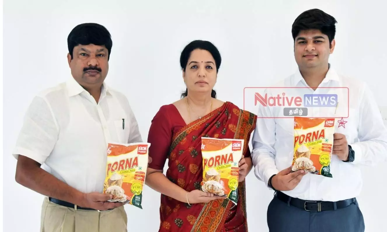 ஈரோடு: எஸ்.கே.எம். பூர்ணா நிறுவனத்தில் புதிதாக கோதுமை மாவு அறிமுகம் ஈரோடு: எஸ்.கே.எம். பூர்ணா நிறுவனத்தில் புதிதாக கோதுமை மாவு அறிமுகம்