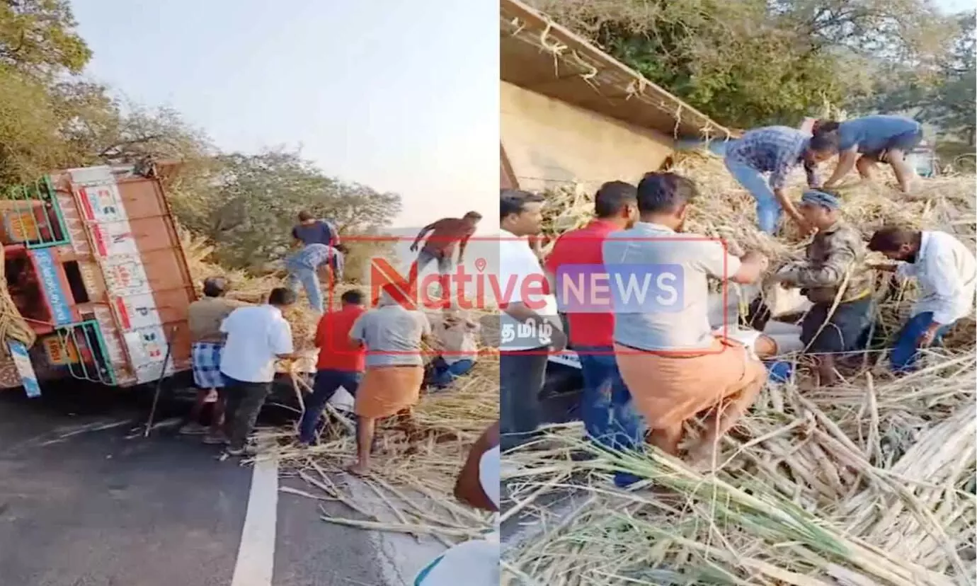 தாளவாடி மலைப்பாதையில் கார் மீது லாரி கவிழ்ந்த விபத்தில் 3 பேர் உயிரிழப்பு தாளவாடி மலைப்பாதையில் கார் மீது லாரி கவிழ்ந்த விபத்தில் 3 பேர் உயிரிழப்பு