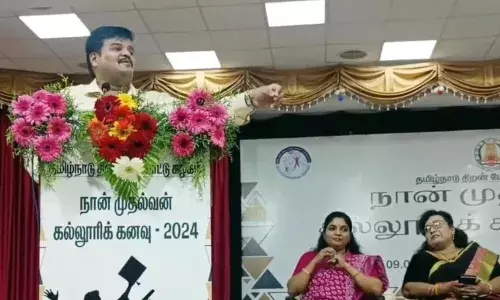 திருவள்ளூரில் நான் முதல்வன் திட்டத்தின் கீழ்  உயர்கல்வி வழிகாட்டும் நிகழ்ச்சி..!