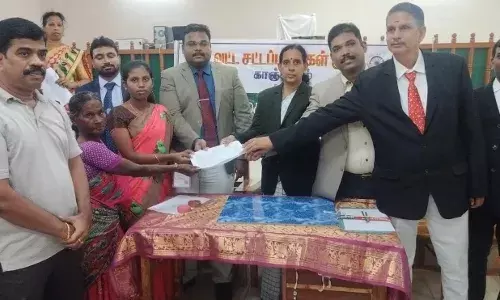 காஞ்சிபுரம் ஒருங்கிணைந்த நீதிமன்ற வளாகத்தில் லோக் அதாலத் காஞ்சிபுரம் ஒருங்கிணைந்த நீதிமன்ற வளாகத்தில் லோக் அதாலத்