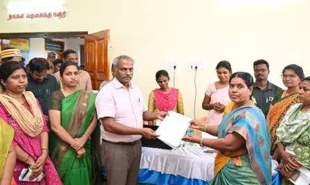 திருவண்ணாமலையில் நடந்த மக்களுடன் முதல்வர் முகாமினை கலெக்டர் ஆய்வு திருவண்ணாமலையில் நடந்த மக்களுடன் முதல்வர் முகாமினை கலெக்டர் ஆய்வு