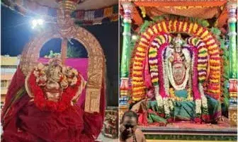 அண்ணாமலையார் கோயிலில் ஆடிப்பூர பிரம்மோற்சவம் கொடியேற்றத்துடன் தொடக்கம் அண்ணாமலையார் கோயிலில் ஆடிப்பூர பிரம்மோற்சவம் கொடியேற்றத்துடன் தொடக்கம்