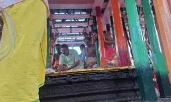 திருவண்ணாமலை அண்ணாமலையார் தேர் செப்பனிடும் பணி துவக்கம் திருவண்ணாமலை அண்ணாமலையார் தேர் செப்பனிடும் பணி துவக்கம்